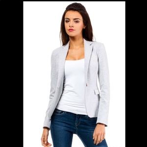 ♥️Olive & Oak Grey T-shirt Blazer -XS